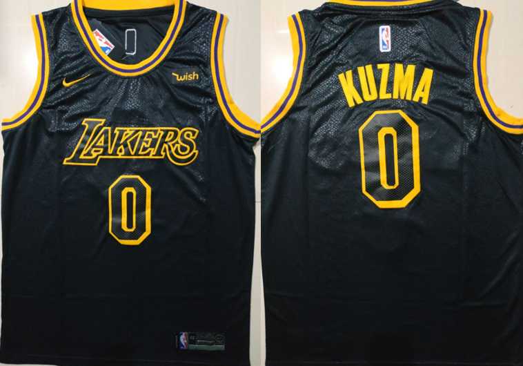 Lakers 0 Kyle Kuzma Black Nike City Edition Swingman Jersey,We sell and wholesale Lakers 0 Kyle Kuzma Black Nike City Edition Swingman Jersey on line form chian!